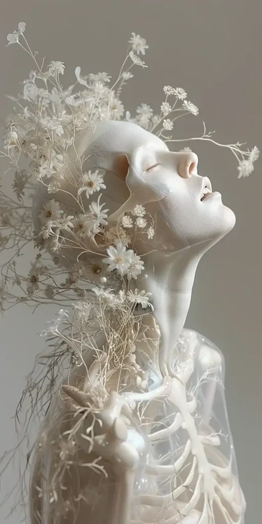 Surreal Glass Anatomy Portrait