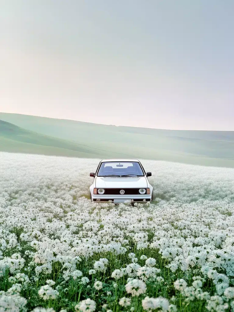 Surreal Golf GTI in Flowers