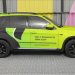 SUV Crossover Car Mockup in Side Sight
