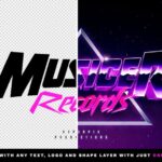 Synthwave 80s Text and Logo Effect