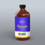 Syrup Amber Bottle Mockup in Front Sight