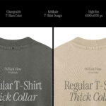 T-Shirt Collar Closeup Mockup Back View