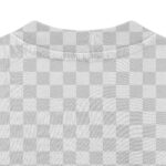 T-Shirt Collar Closeup Mockup Back View