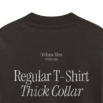 T-Shirt Collar Closeup Mockup Back View