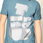 T-Shirt Mockup with Vector Shapes