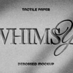 Tactile Paper Debossing Text Effect / Logo Mockup