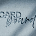 Tactile Paper Debossing Text Effect / Logo Mockup