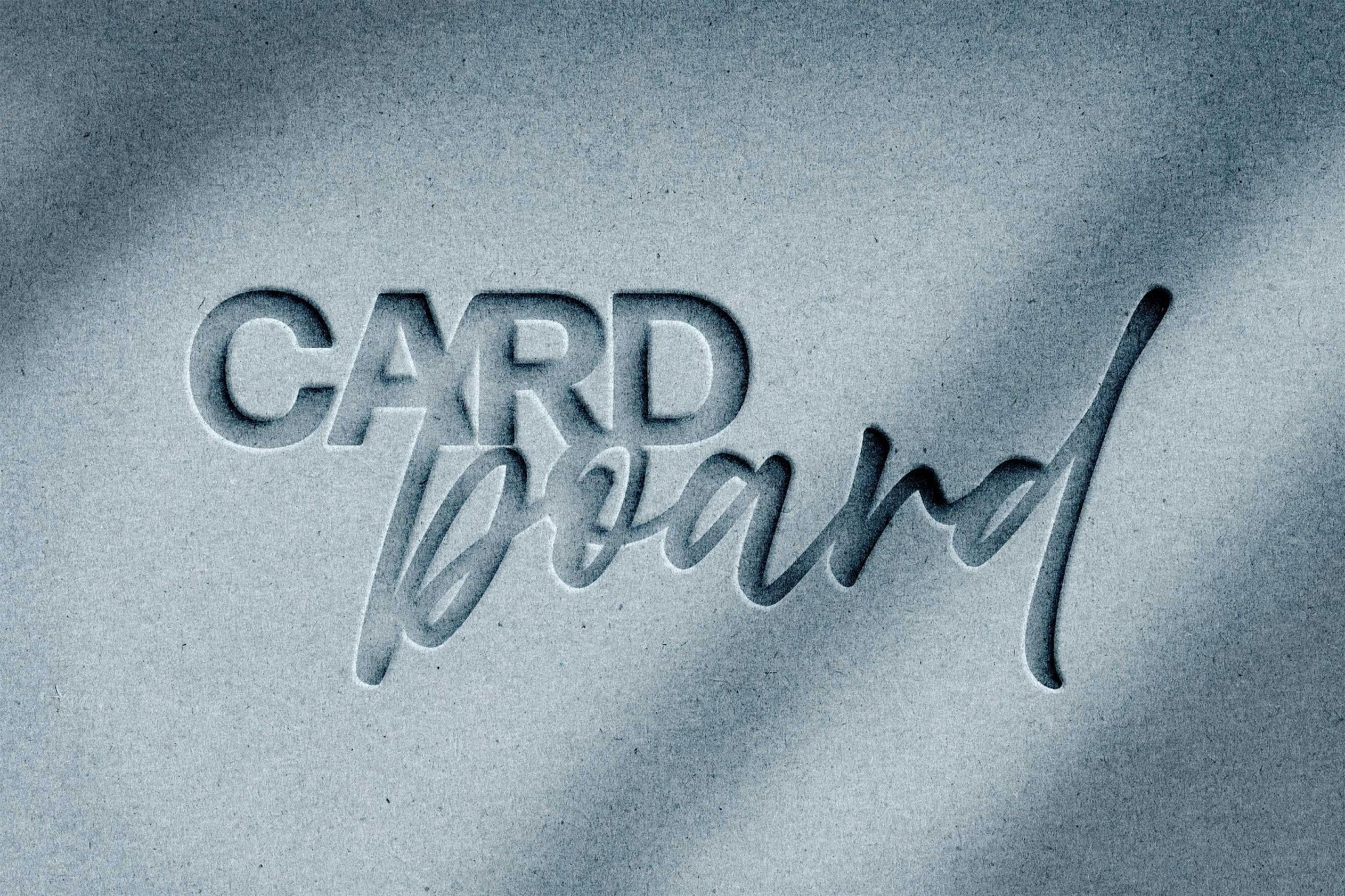Free Tactile Paper Debossing Text Effect / Logo Mockup PSD Template