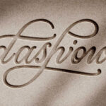 Tactile Paper Debossing Text Effect / Logo Mockup
