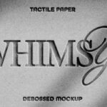 Tactile Paper Debossing Text Effect / Logo Mockup
