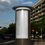 Tall Outdoor Billboard Mockup