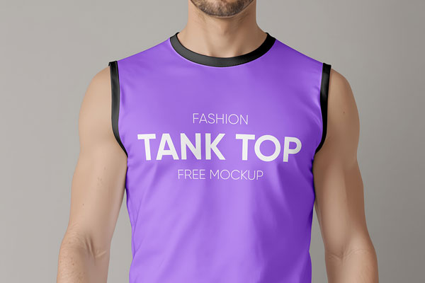Tank Top Close Up Mockup
