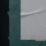 Taped Wall Poster Mockup