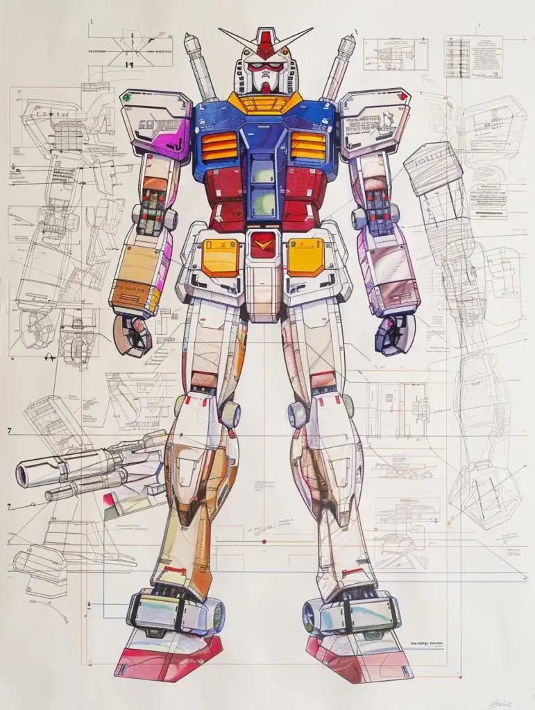Technical Gundam Schematic