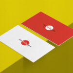 Texture Background Front Back Business Card Mockup