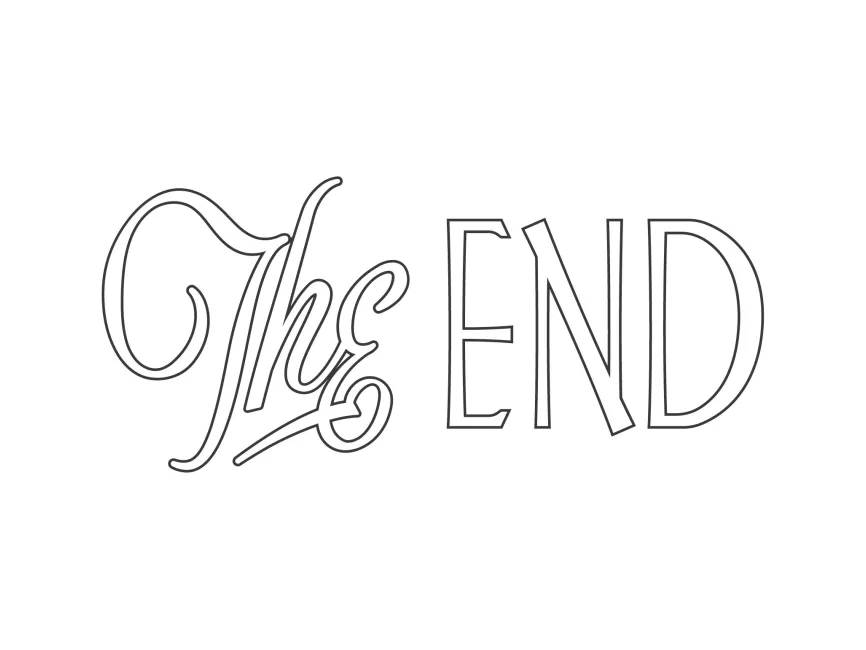 The End Text Logo