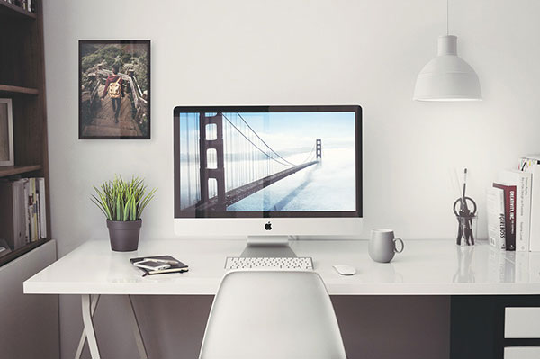 The Mockup of an iMac Retina 5K with Frame Poster