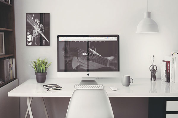 The Mockup of an iMac Retina 5K with Frame Poster