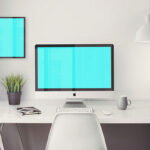 The Mockup of an iMac Retina 5K with Frame Poster