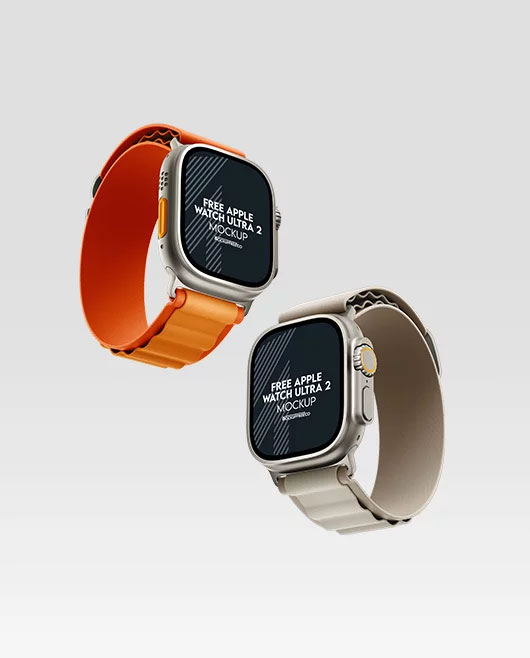 Three Apple Watch Ultra Mockups