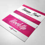 Three Business Card Mockups with 3 Different Backgrounds