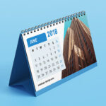 Three Different Dimension of Table Calendar Mockup