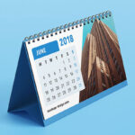 Three Different Dimension of Table Calendar Mockup