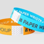 Three Festival Wristband Mockups