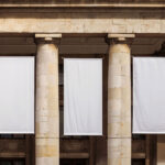 Three Hanging Banners Mockup