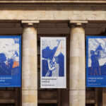 Three Hanging Banners Mockup