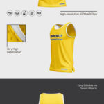 Three Isolated Life-Like Basketball Jersey Mockups