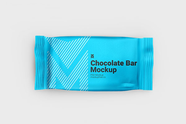 Three Mini Chocolate Bar Mockups in Different Angles