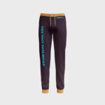 Three Mockups Featuring Front, Back and Side Views of Track Pants