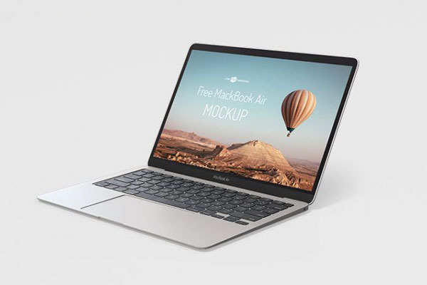 Three Multiple Angles MacBook Air Mockups