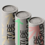 Three Paper Tube Mockups