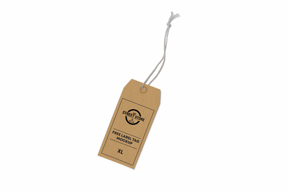 Three Simple Label Tag Mockup