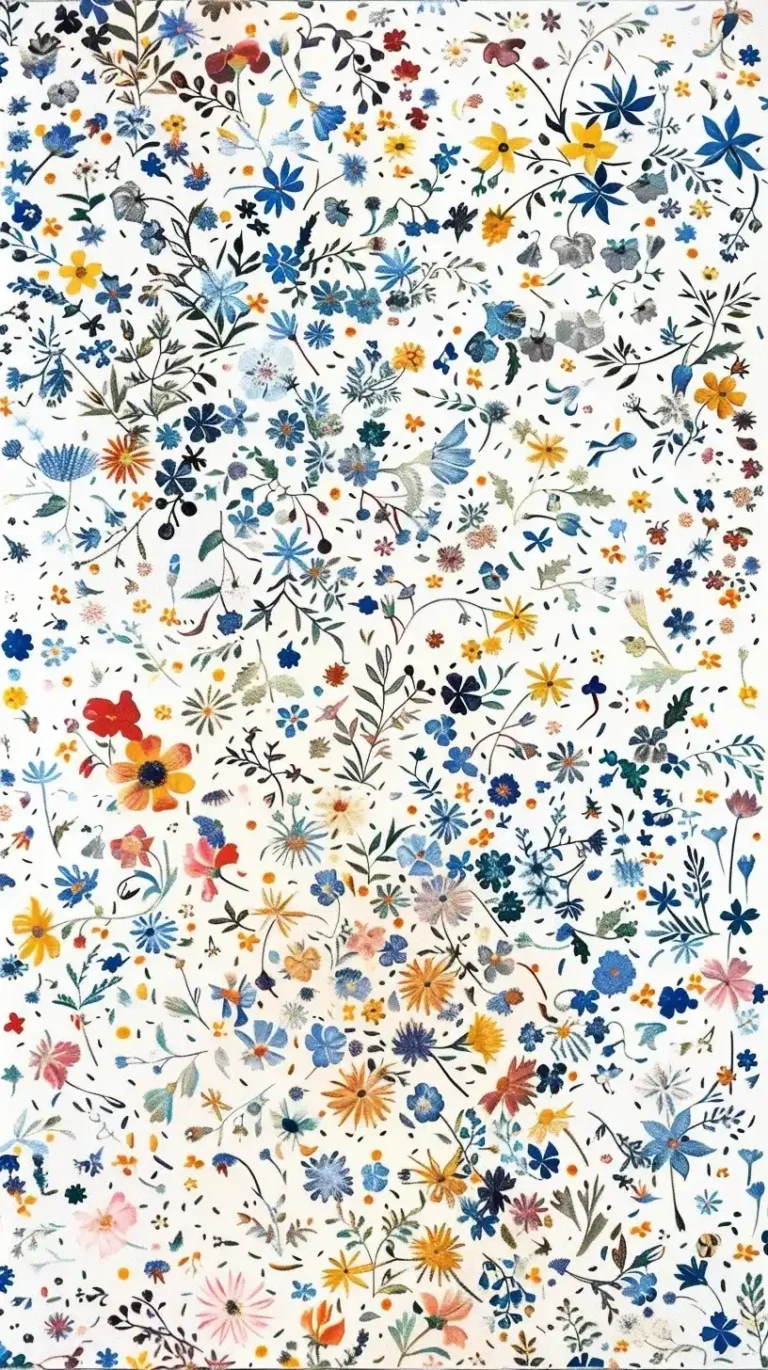 Tiny Wildflower Pattern ai prompt preview