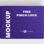 Top and Perspective View of 3 Pinch Lock Box Mockups