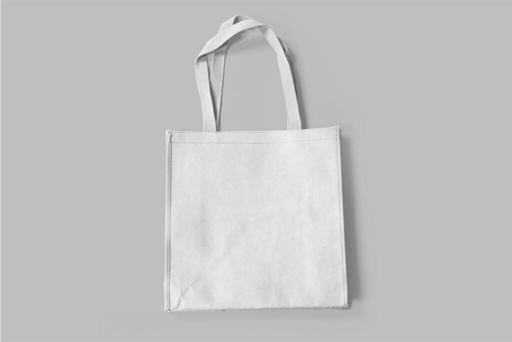 Top Shot of a Canvas Bag Mockup