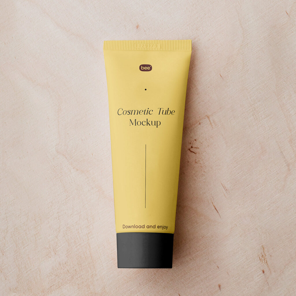 Top Showcase of Packaging Tube Mockup