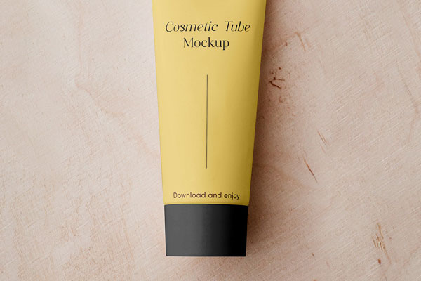 Top Showcase of Packaging Tube Mockup