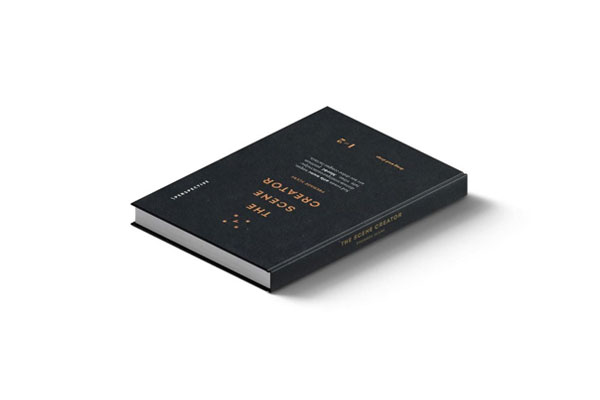 Top Side View of Closed Book Mockup