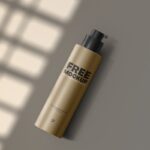 Top Side View of Cosmetic Pump Tube Mockup