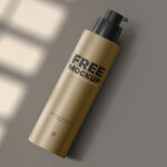 Top Side View of Cosmetic Pump Tube Mockup