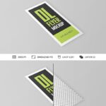Top Side View of DL Flyer Mockup