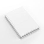 Top Side View of Dust Jacket Book Mockup