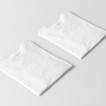 Top Side View of Folded T-shirt Mockups
