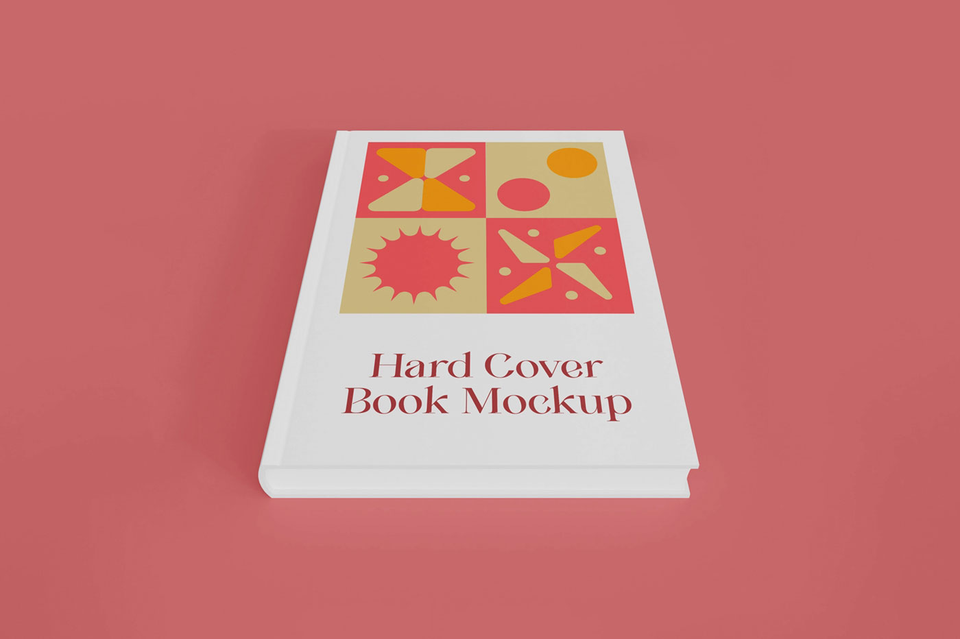 Top Side View of Hardcover Book Mockup FREE PSD