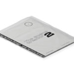 Top Side View of Paper Mockup in Transparent File