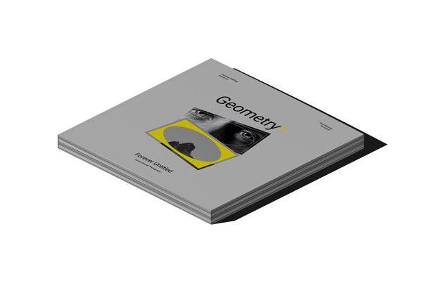 Top Side View of Square Magazine Mockup